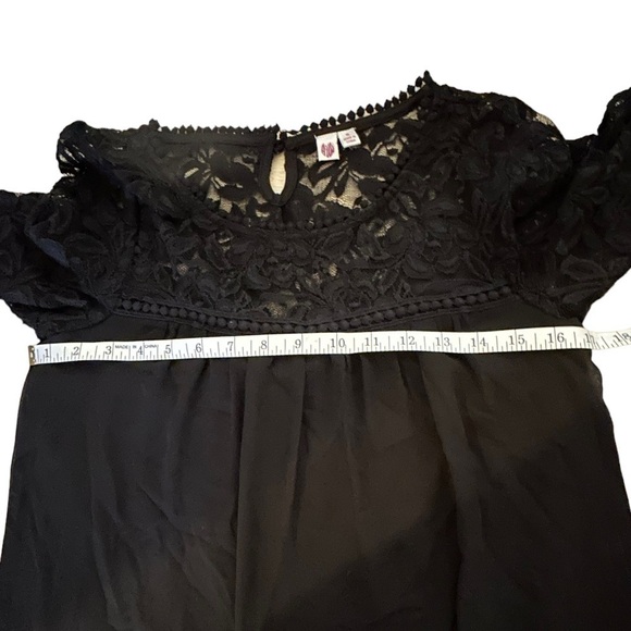 AUW Black Floral Embroidered Dress  • NWT • Size: Small - Picture 8 of 12